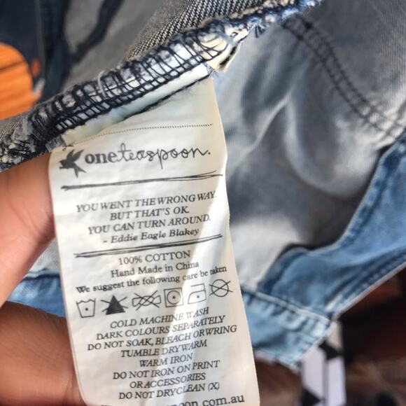 One Teaspoon Denim Moto Jacket - Picture 6 of 6